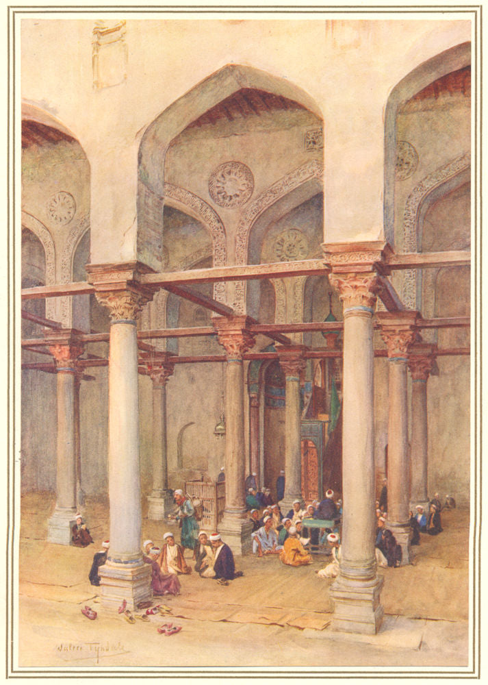 EGYPT. Arab school 1912 old antique vintage print picture